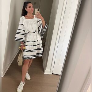 Lisa Marie Fernandez x target collaboration linen ric rac dress
